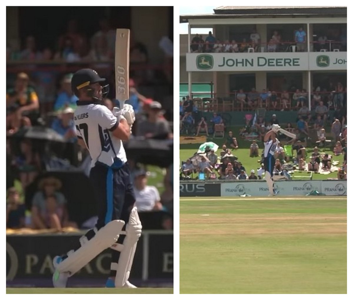 28 ಎಸೆತಗಳಲ್ಲಿ ಶತಕ ಗಳಿಸಿ ಅಬ್ಬರಿಸಿದ ಎಬಿ ಡಿವಿಲಿಯರ್ಸ್