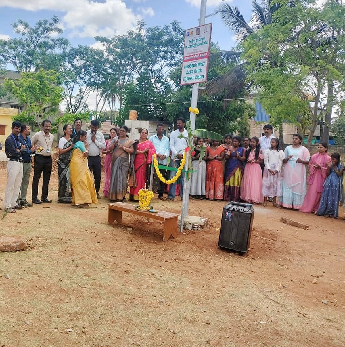 ಜಾವಗಲ್: ಸೋಲಾರ್ ದೀಪ ಉದ್ಘಾಟನೆ