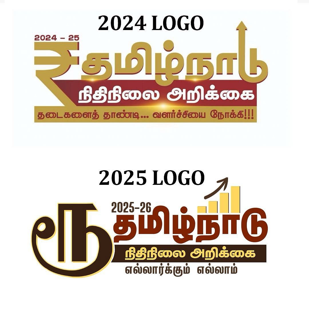 ಬಜೆಟ್ ಲಾಂಛನದಲ್ಲಿ ‘₹‘ ಬದಲು ತಮಿಳು ಅಕ್ಷರ ‘ರೂ’ ಬಳಸಿದ ಸ್ಟಾಲಿನ್ ಸರ್ಕಾರ