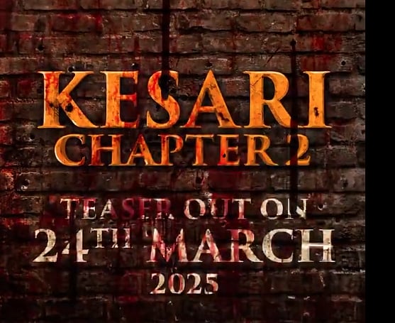 ಬಾಲಿವುಡ್‌ ನಟ ಅಕ್ಷಯ್‌ ಕುಮಾರ್‌ ಅಭಿನಯದ 'ಕೇಸರಿ 2' ಏಪ್ರಿಲ್‌ 18ರಂದು ತೆರೆಗೆ