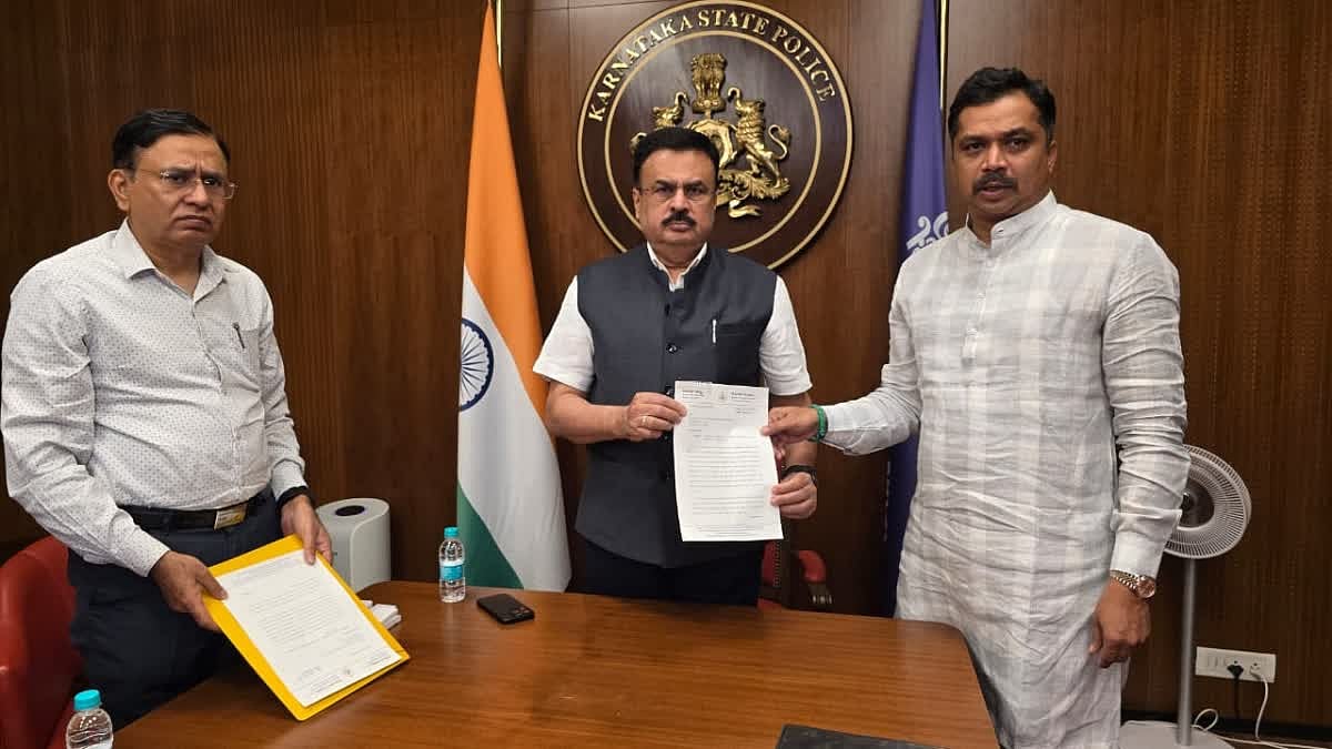 ಕೊಲೆ ಯತ್ನ: ಡಿಜಿಗೆ ಸಚಿವ ರಾಜಣ್ಣ ಪುತ್ರ ದೂರು, ‍ಪೆನ್‌ಡ್ರೈವ್ ಹಸ್ತಾಂತರ