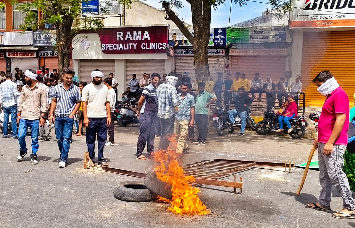 ಜೈಪುರ ‌| ದೇವಸ್ಥಾನಕ್ಕೆ ಹಾನಿ: ಹಿಂದೂ ಸಂಘಟನೆಗಳ ಪ್ರತಿಭಟನೆ