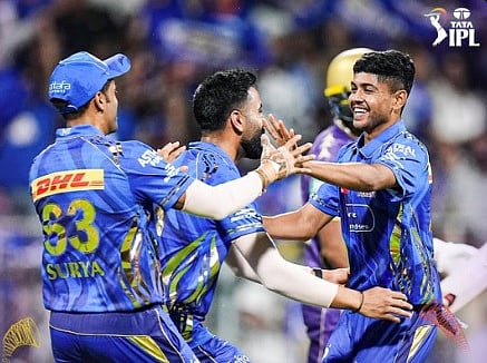 IPL 2025 MI vs KKR | ಅಶ್ವನಿ ದಾಳಿಗೆ KKR ತತ್ತರ: ಮುಂಬೈಗೆ 8 ವಿಕೆಟ್‌ಗಳ ಜಯ