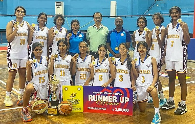 40ನೇ ಯೂತ್‌ ರಾಷ್ಟ್ರೀಯ ಬ್ಯಾಸ್ಕೆಟ್‌ಬಾಲ್‌: ಕರ್ನಾಟಕದ ಬಾಲಕಿಯರಿಗೆ ಬೆಳ್ಳಿ