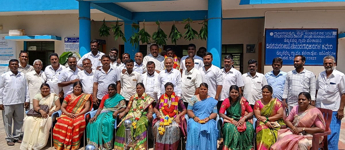 ಹಬ್ಬನಘಟ್ಟ: ವಸಂತಕುಮಾರಿ ದಿನೇಶ್ ಅಧ್ಯಕ್ಷೆ