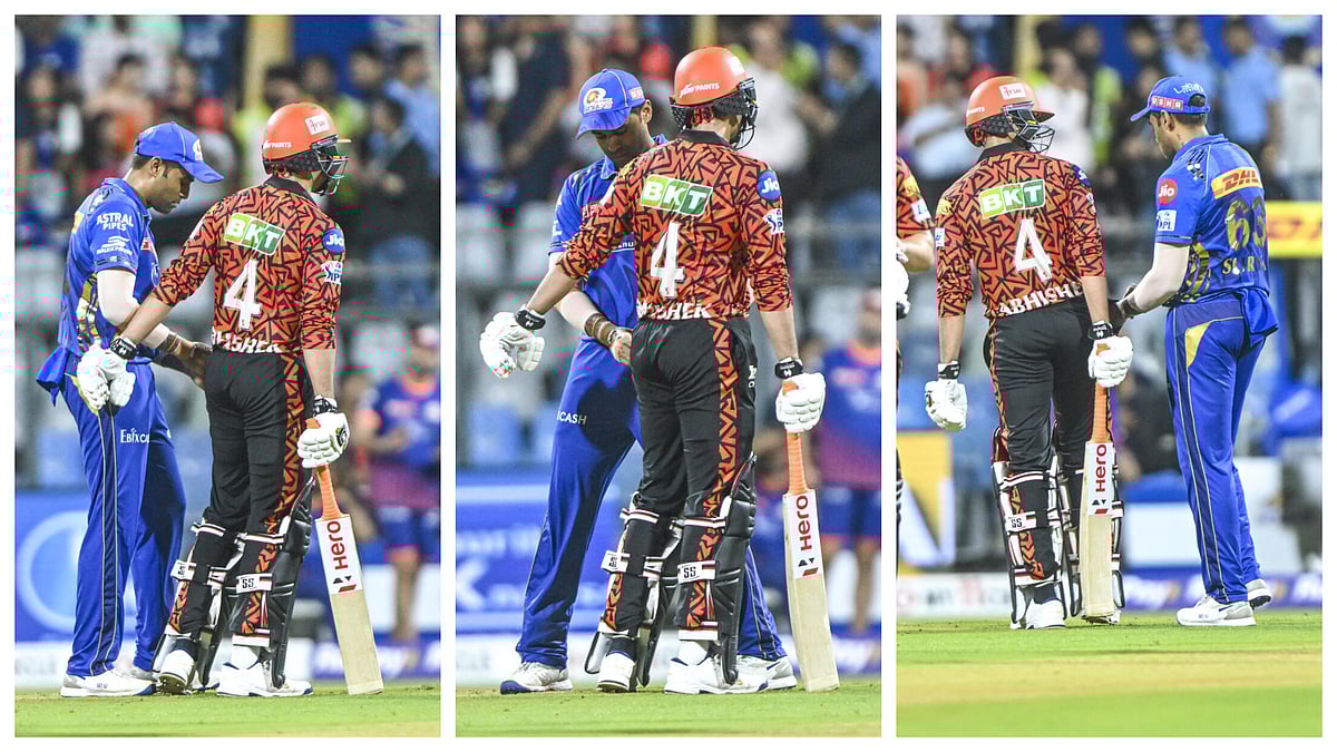 IPL 2025 | ಅಭಿಷೇಕ್ ಶರ್ಮಾ ಜೇಬು ಪರಿಶೀಲಿಸಿದ ಸೂರ್ಯಕುಮಾರ್ ಯಾದವ್: ಏಕೆ?