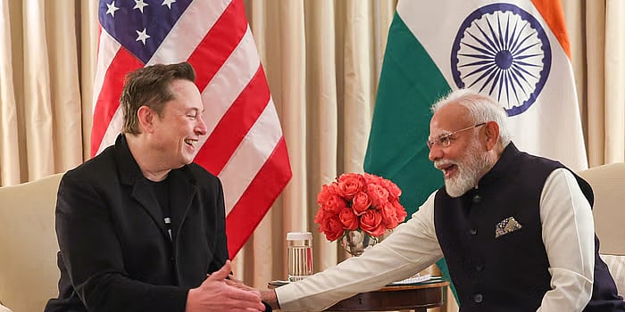 ಇಲಾನ್ ಮಸ್ಕ್ ಜೊತೆ ಮೋದಿ ಮಾತುಕತೆ: ತಂತ್ರಜ್ಞಾನ, ನಾವೀನ್ಯತೆ ಒಡಂಬಡಿಕೆ ಚರ್ಚೆ