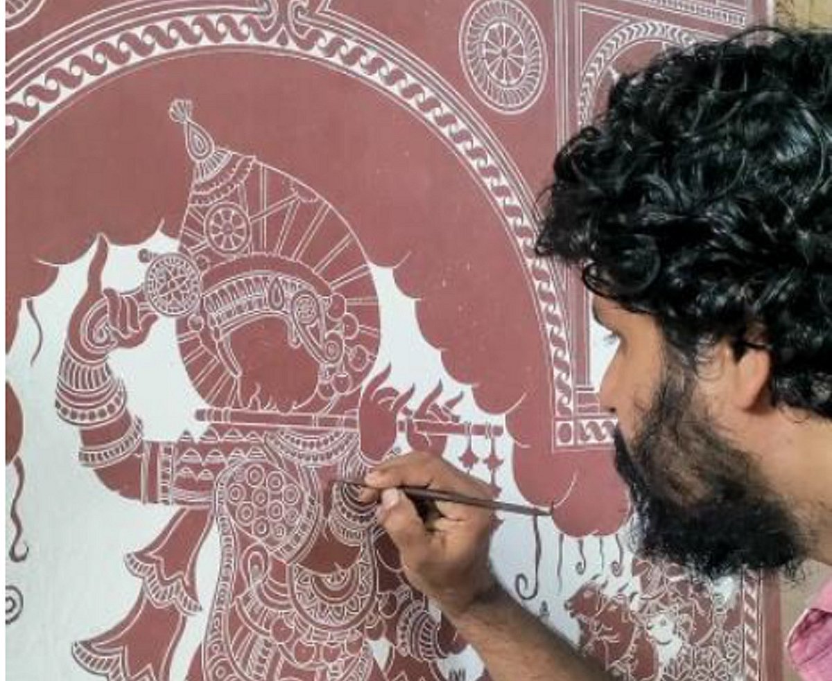 Traditional Art: ಕಾವಿ ಕಲೆಯಲ್ಲಿ ಹಾವಂಜೆ ಹೆಜ್ಜೆ ಗುರುತು...