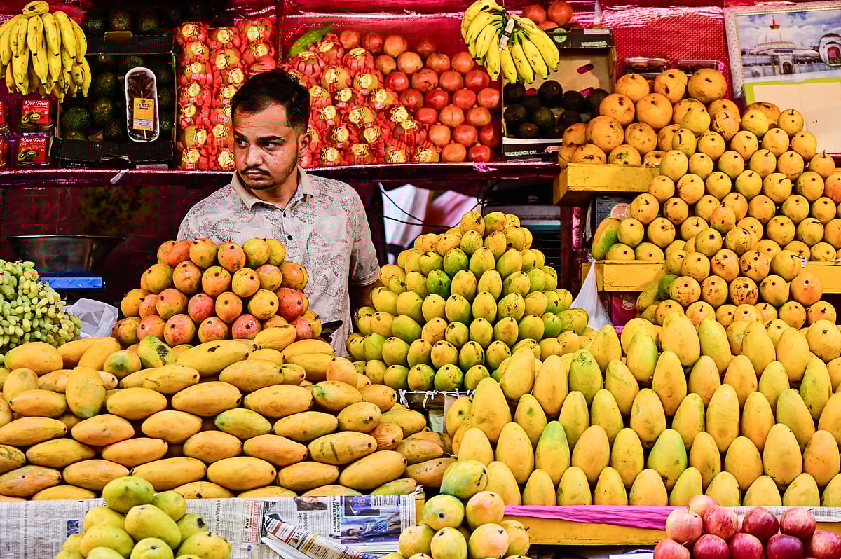 ಕಲಬುರಗಿ | ಮಾರುಕಟ್ಟೆಯಲ್ಲಿ ಮಾವಿನ ದರ್ಬಾರ್: ಹಳದಿ ಸುಂದರಿಯ ಅಂದಕ್ಕೆ ಮನಸೋತ ಜನ