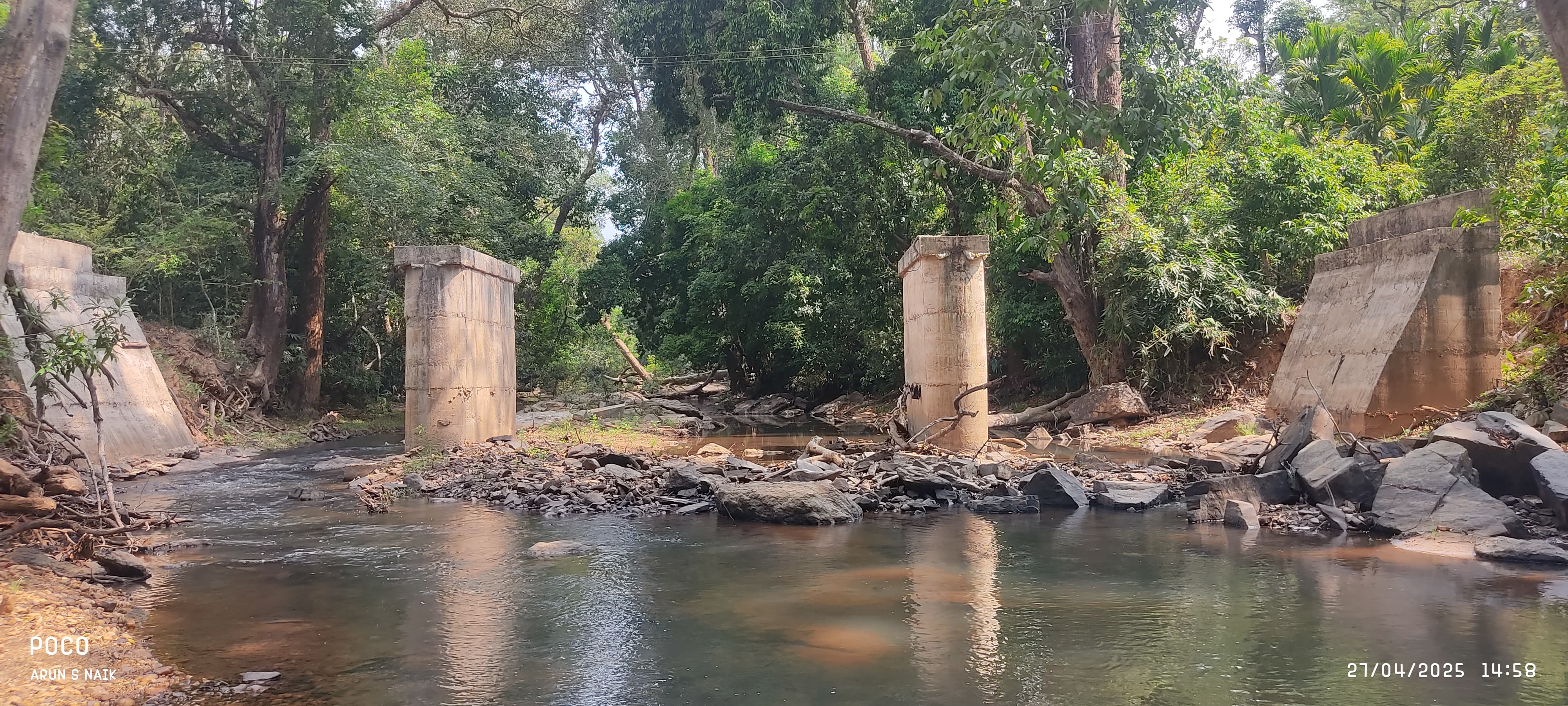 ಕೊಪ್ಪ ತಾಲ್ಲೂಕಿನ ಸಿದ್ದರಮಠ ಬಳಿ ನಿರ್ಮಾಣ ಹಂತದಲ್ಲಿರುವ ಕಿರು ಸೇತುವೆ