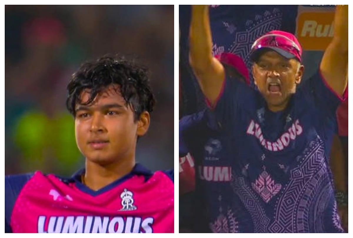 ಶತಕದ ವೈಭವ; ಗಾಯವನ್ನು ಲೆಕ್ಕಿಸದೇ ಗಾಲಿಕುರ್ಚಿಯಿಂದ ಎದ್ದು ಸಂಭ್ರಮಿಸಿದ ದ್ರಾವಿಡ್