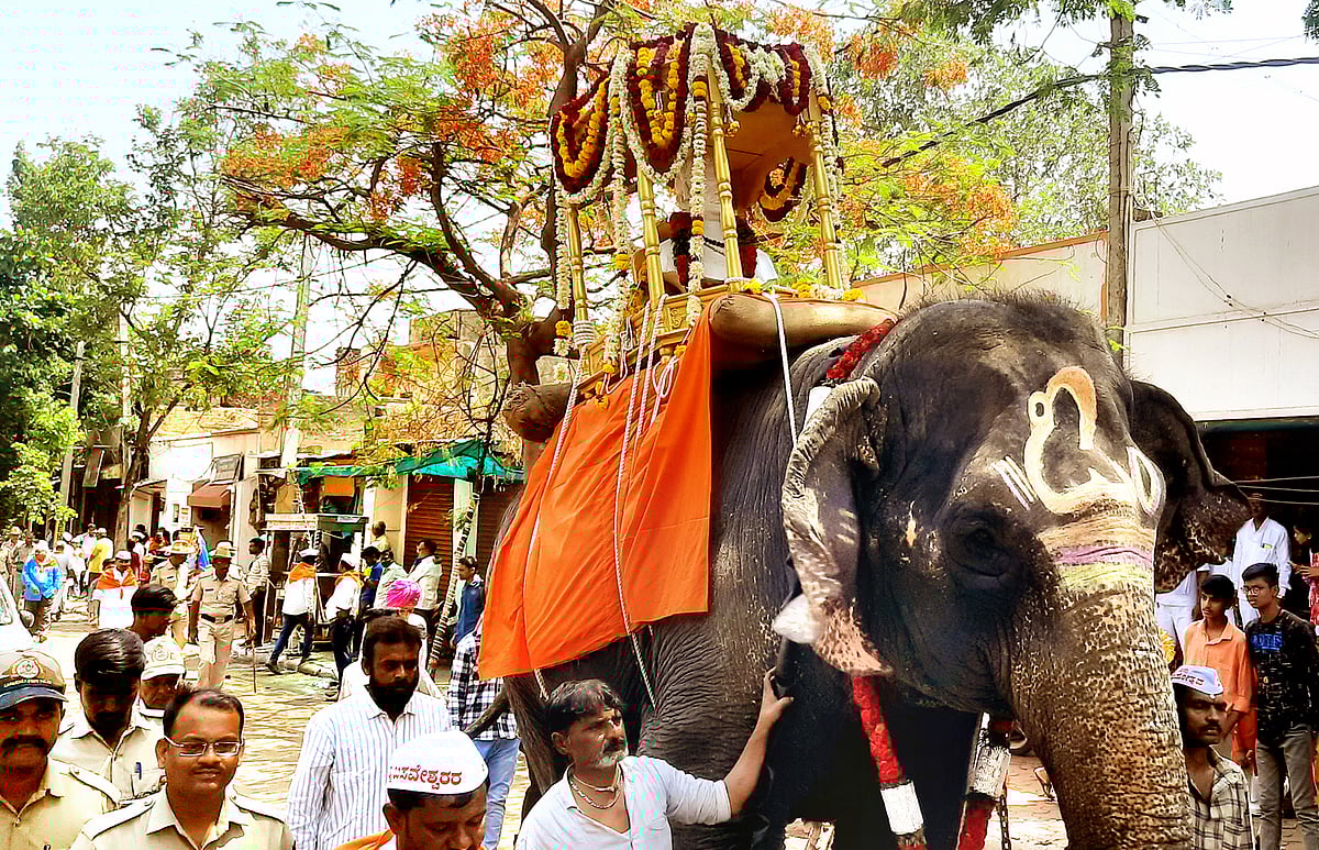 ಬಸವಕಲ್ಯಾಣ | 'ಆನೆ ಮೇಲೆ ಪ್ರತಿಮೆ ಇಟ್ಟು ಮೆರವಣಿಗೆ'