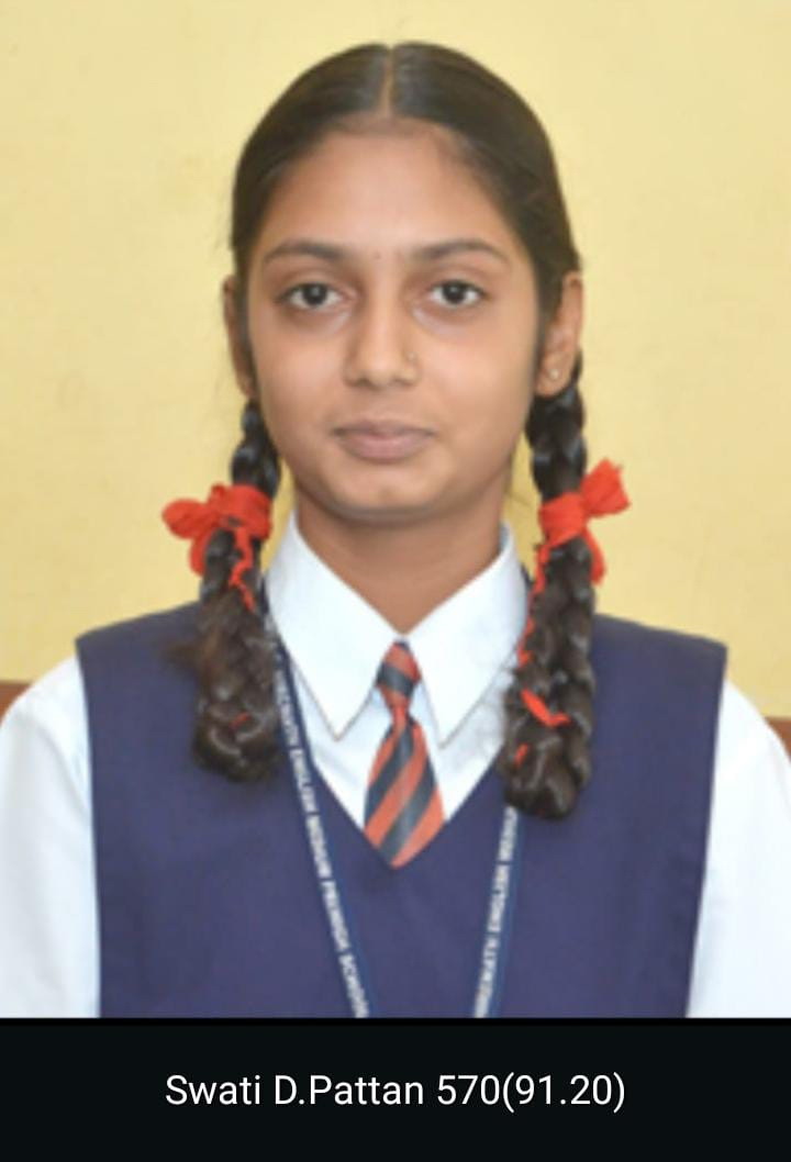 ಸ್ವಾತಿ ಡಿ ಪಟ್ಟಣ ಶೇ 91.20