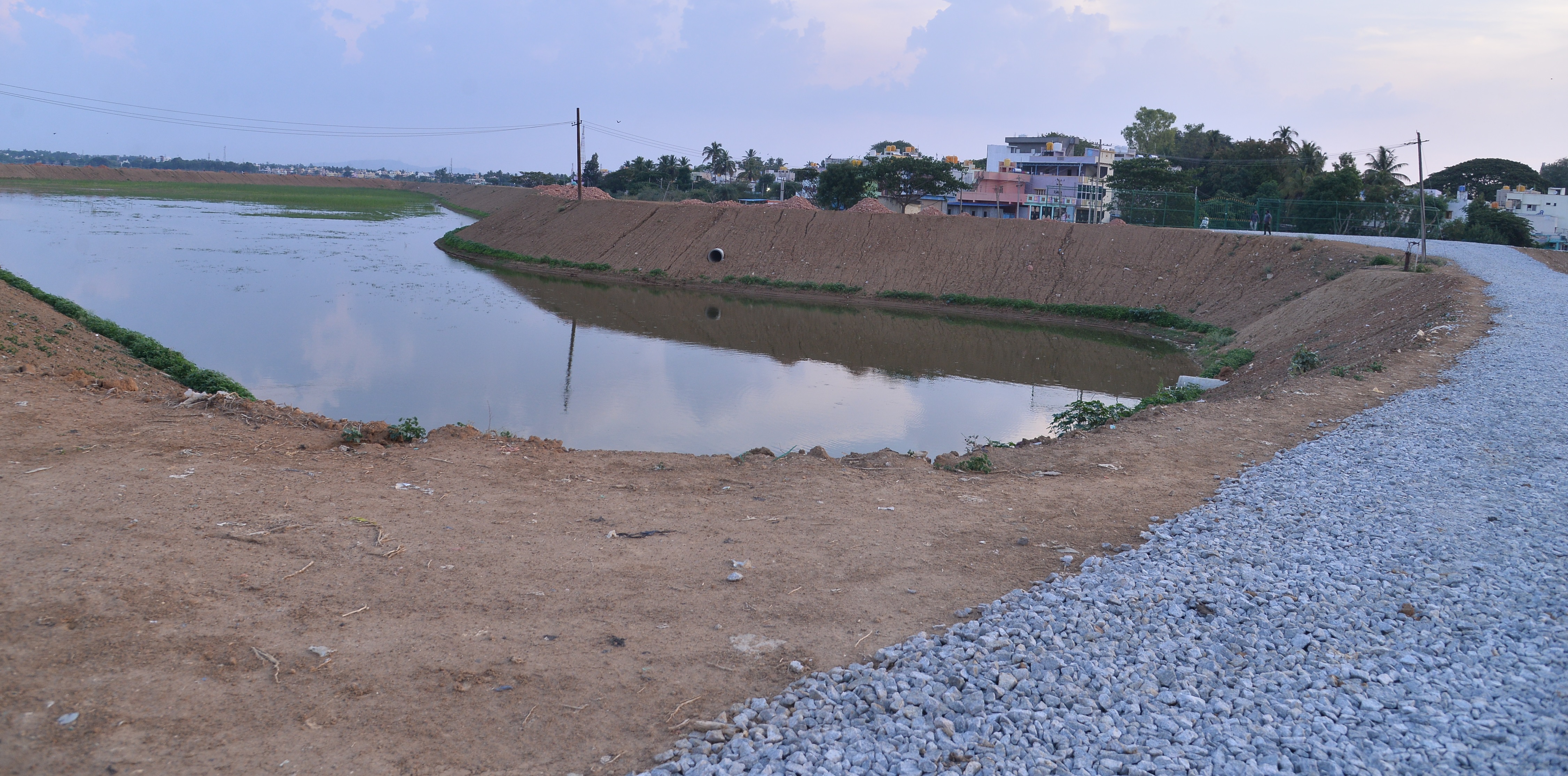 ಕೋಲಾರ ನಗರದ ಕೋಲಾರಮ್ಮ ಕೆರೆ ಸೌಂದರ್ಯೀಕರಣದ ಕಾಮಗಾರಿ