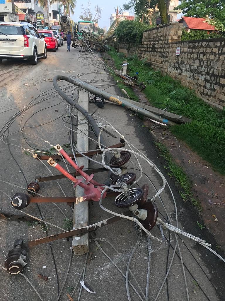 ಮಳೆ: ಏಪ್ರಿಲ್‌ನಲ್ಲಿ ಬೆಸ್ಕಾಂಗೆ ₹2.99 ಕೋಟಿ ನಷ್ಟ!