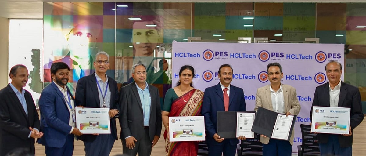 ಪಿಇಎಸ್‌ ವಿಶ್ವವಿದ್ಯಾಲಯ–ಎಚ್‌ಸಿಎಲ್‌ ಟೆಕ್‌ ಒಪ್ಪಂದ