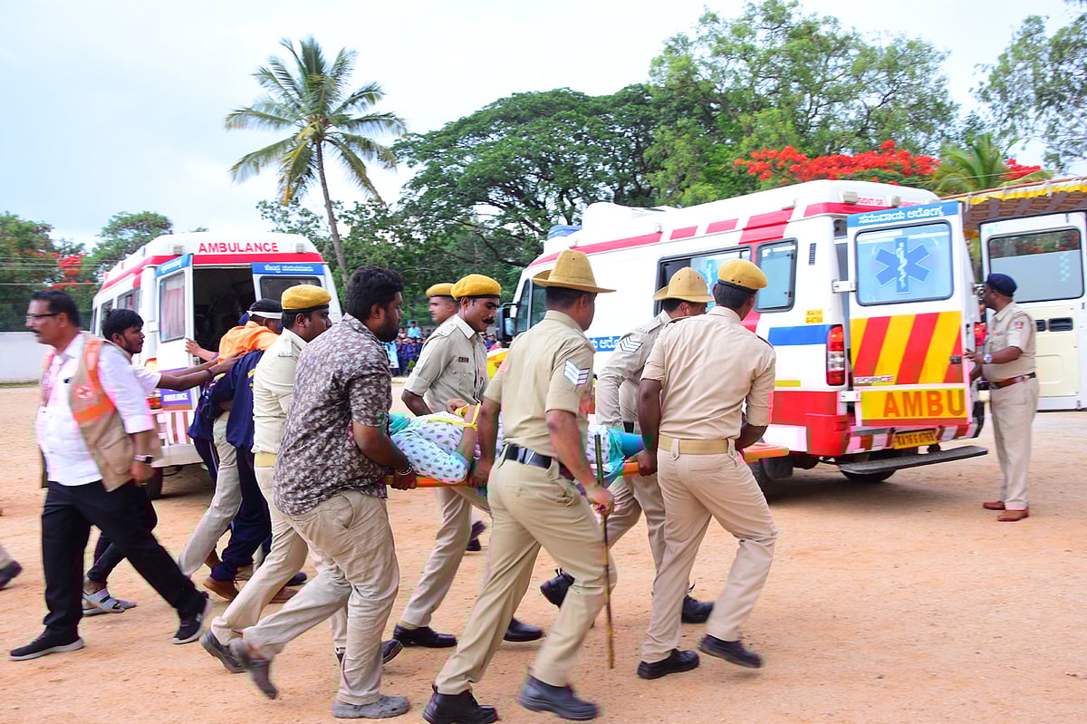 ಬಾಂಬ್‌ ಸ್ಫೋಟ, ಅಗ್ನಿ ಅವಘಡದ ಪ್ರಾತ್ಯಕ್ಷಿಕೆ
