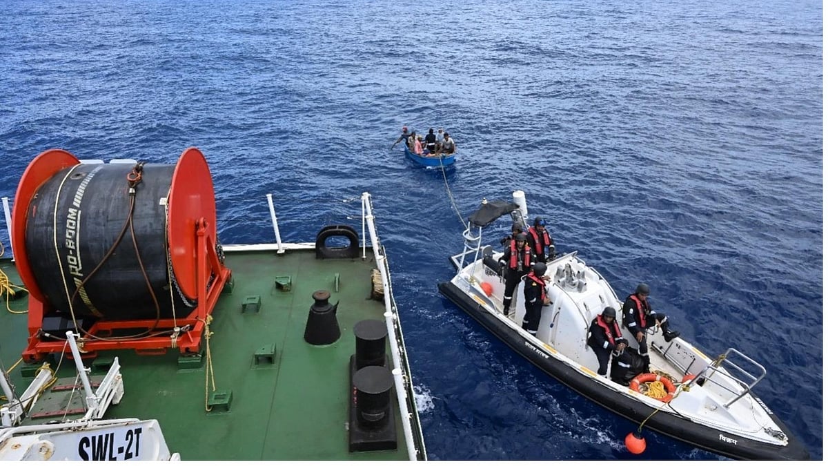 ಮಂಗಳೂರು: ಲಕ್ಷದ್ವೀಪಕ್ಕೆ ಹೊರಟಿದ್ದ ಸರಕು ಸಾಗಣೆ ಹಡಗು ಮುಳುಗಡೆ?