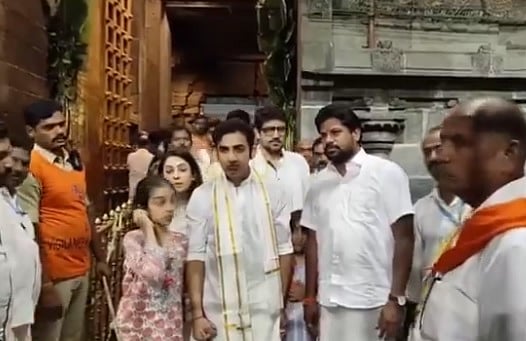 ತಿರುಪತಿ ತಿರುಮಲ ದೇವಸ್ಥಾನಕ್ಕೆ ಭೇಟಿ ನೀಡಿದ ಟೀಮ್ ಇಂಡಿಯಾ ಕೋಚ್ ಗೌತಮ್ ಗಂಭೀರ್