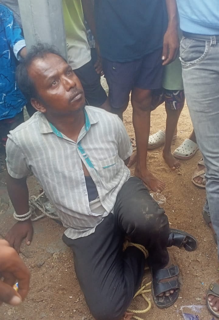 ಹಂದಿ ಕಳವು: ಆರೋಪಿಯನ್ನು ಹಿಡಿದ ಜನ