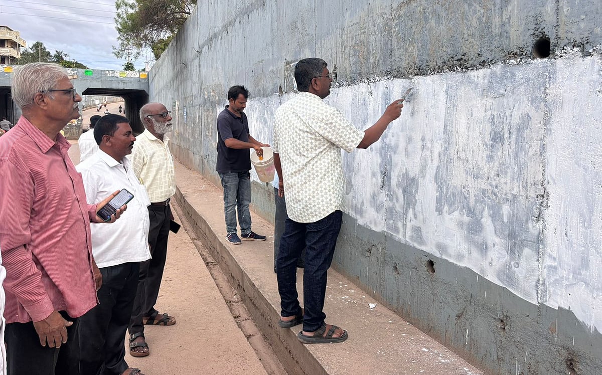 ಕೊಪ್ಪಳ: ಕಾರ್ಖಾನೆಗಳ ಮಾಲಿನ್ಯದ ವಿರುದ್ಧ ‘ಬಣ್ಣದ ಅಭಿಯಾನ’