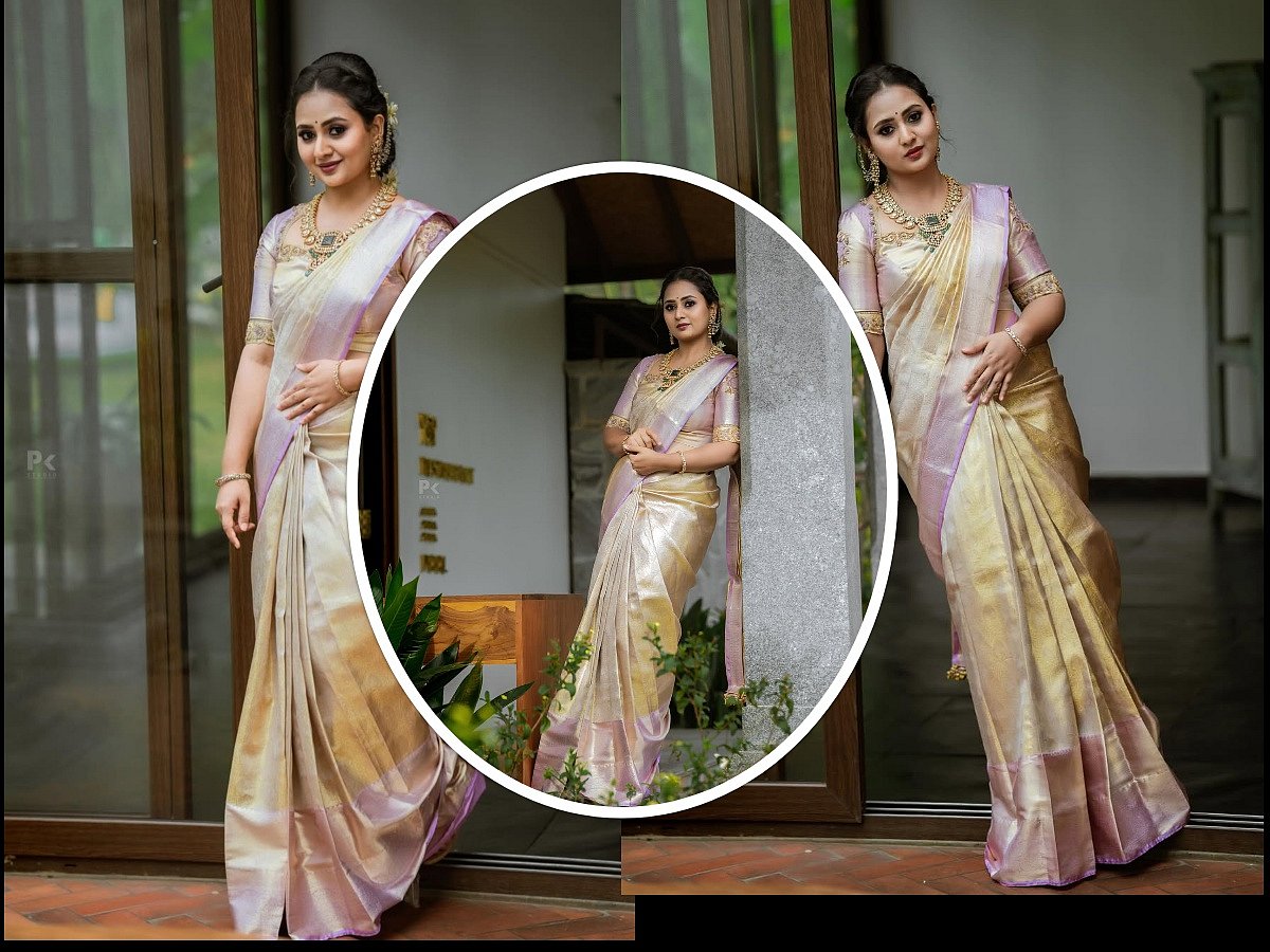 PHOTOS | ರೇಷ್ಮೆ ಸೀರೆ, ಆಭರಣ ತೊಟ್ಟು ಮಿಂಚಿದ ನಟಿ ಅಮೂಲ್ಯ 