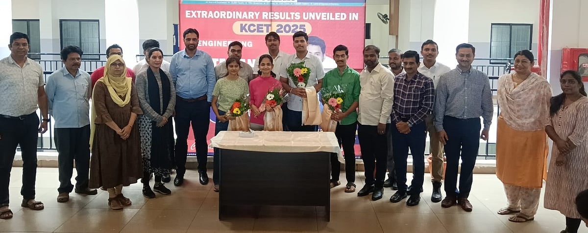 ಬೆಳಗಾವಿ: ಕೆ–ಸಿಇಟಿ ಸಾಧಕರಿಗೆ ಸನ್ಮಾನ 