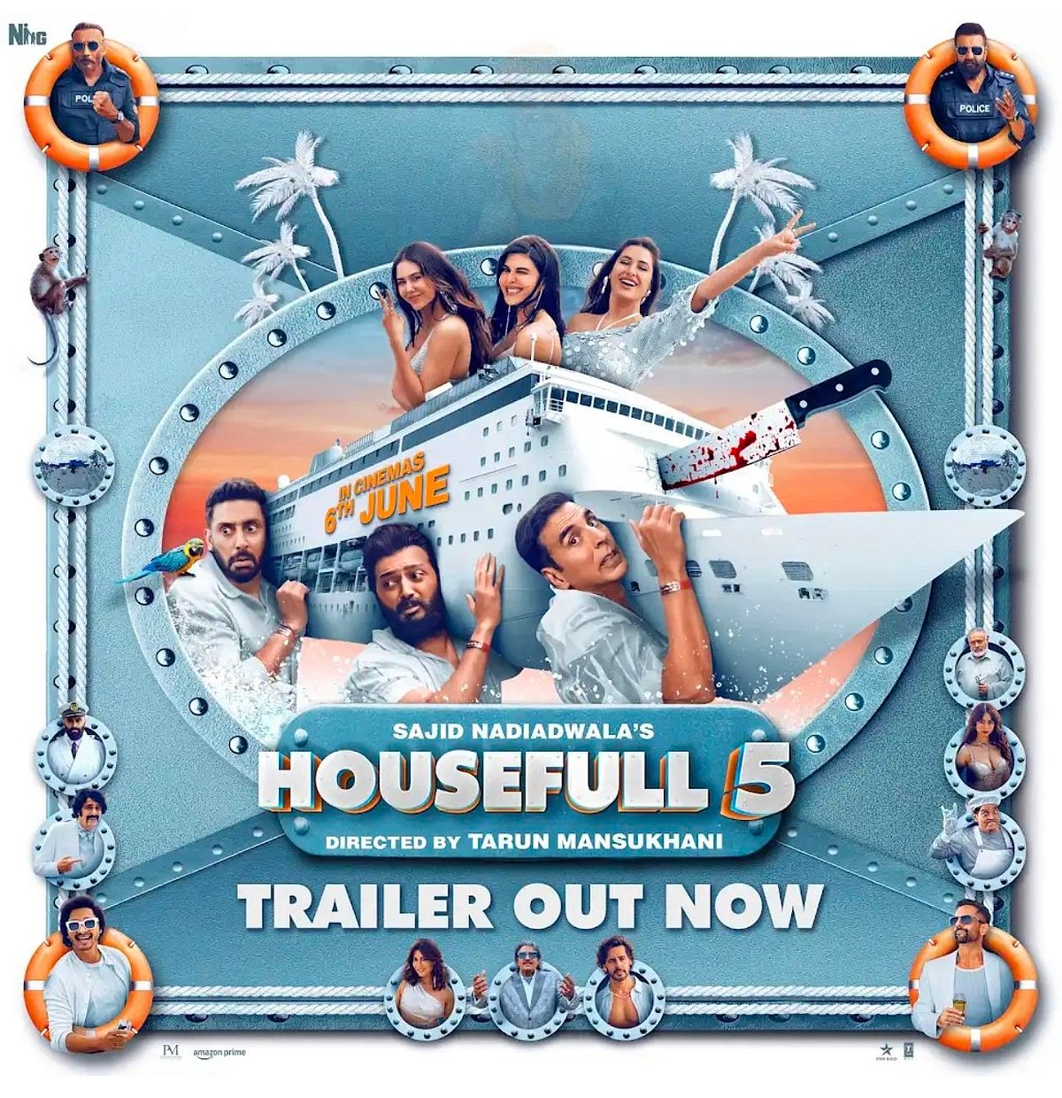 ಬಾಲಿವುಡ್‌ನ ಬಹುನಿರೀಕ್ಷಿತ ‘ಹೌಸ್‌ಫುಲ್‌ 5’ ಟ್ರೇಲರ್‌ ಬಿಡುಗಡೆ