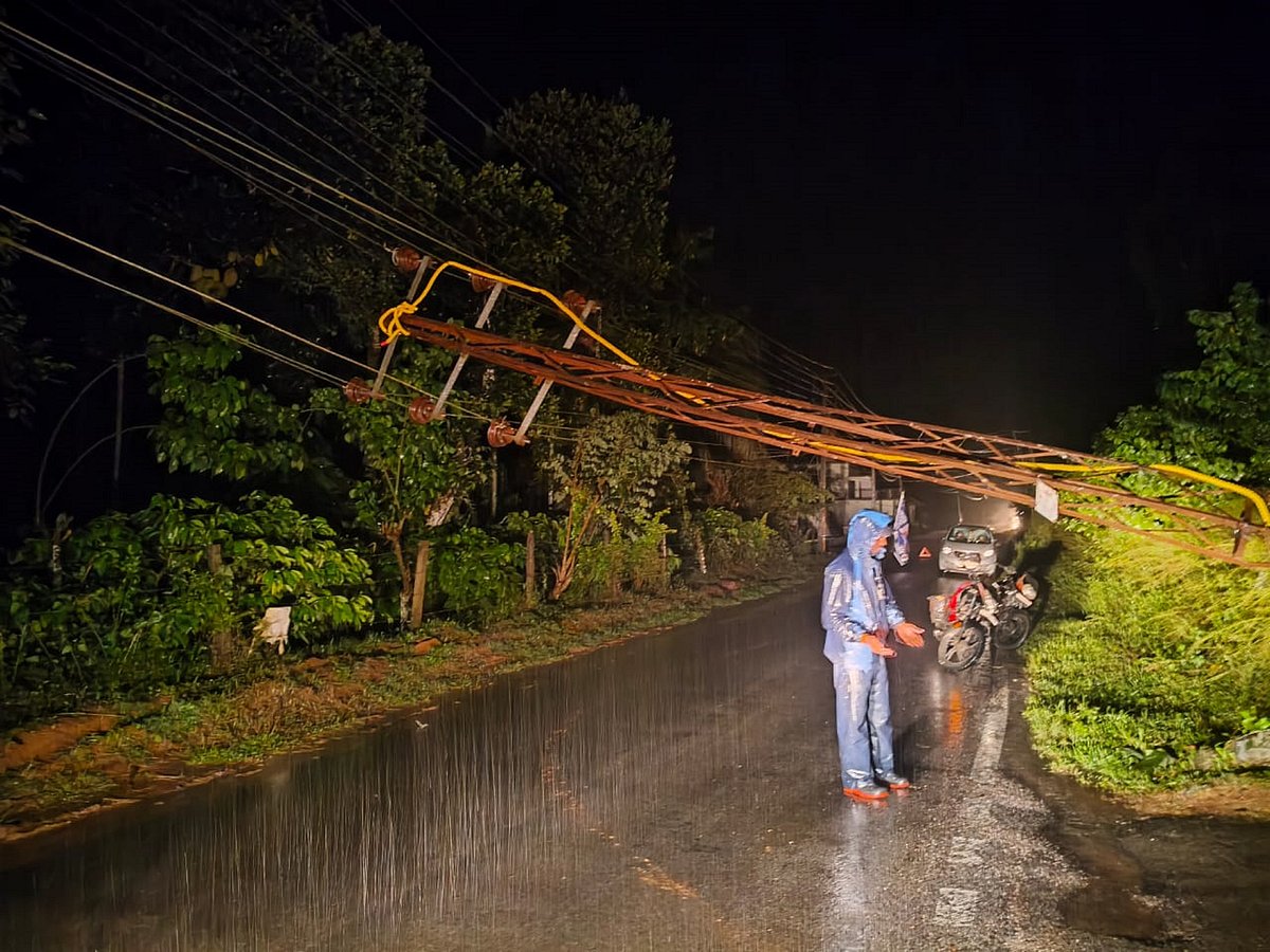 ಕೊಡಗಿನಲ್ಲಿ ಮಳೆ: ರಾತ್ರಿ ಬಿರುಸು, ಹಗಲು ಶಾಂತ