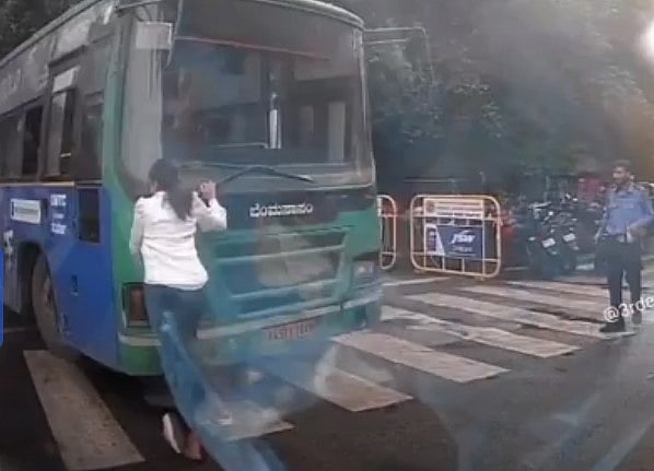 ಯುವತಿ ಮೇಲೆ ಬಸ್ ಹತ್ತಿಸಲು ಯತ್ನ: ಬಿಎಂಟಿಸಿ ಚಾಲಕ ಅಮಾನತು
