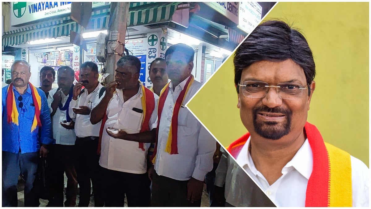 ಮಂಡ್ಯ | ಮಹೇಶ್‌ ಜೋಶಿಗೆ ನೀಡಿದ್ದ ಸಚಿವ ಸ್ಥಾನ ವಾಪಸ್‌: ಕಬಾಬ್‌ ಹಂಚಿ ಸಂಭ್ರಮ