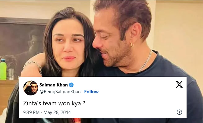 ‍ಫೈನಲ್‌ಗೆ ಪಂಜಾಬ್: ಸಲ್ಮಾನ್ ಟ್ವೀಟ್‌ಗೆ 11 ವರ್ಷಗಳ ಬಳಿಕ ಪ್ರತಿಕ್ರಿಯಿಸಿದ PBKS