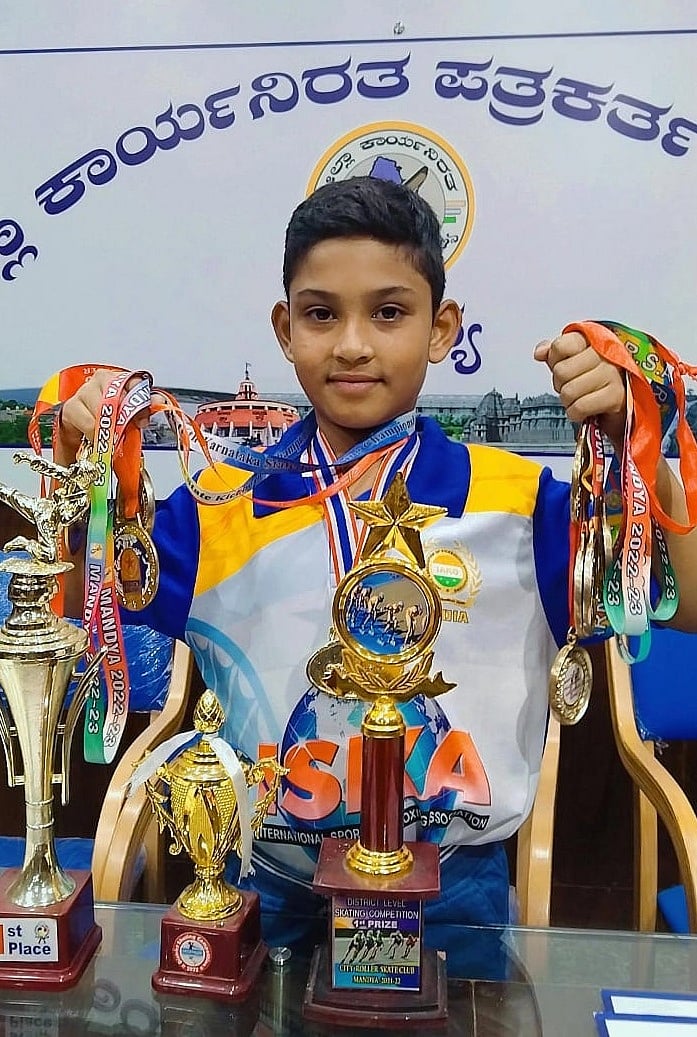 ಕಿಕ್‌ ಬಾಕ್ಸಿಂಗ್‌: ಚಿನ್ನದ ಪದಕ ಗೆದ್ದ ಮಂಡ್ಯದ ಬಾಲಕ 