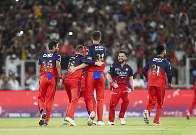 ಆರ್‌ಸಿಬಿ ತಂಡದ ಆಟಗಾರರ ಸಂಭ್ರಮ