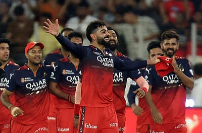 ಆರ್‌ಸಿಬಿ ತಂಡದ ಆಟಗಾರರ ಸಂಭ್ರಮ