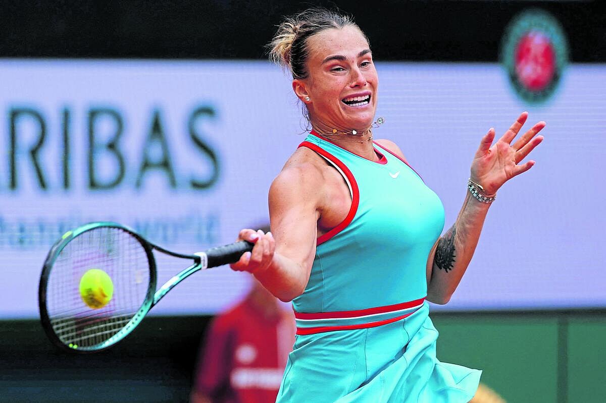 ಫ್ರೆಂಚ್ ಓಪನ್ ಟೆನಿಸ್ ಟೂರ್ನಿ: ಫೈನಲ್‌ಗೆ ಸಬಲೆಂಕಾ ಲಗ್ಗೆ; ಶಾಂಟೆಕ್‌ ಕನಸು ಭಗ್ನ