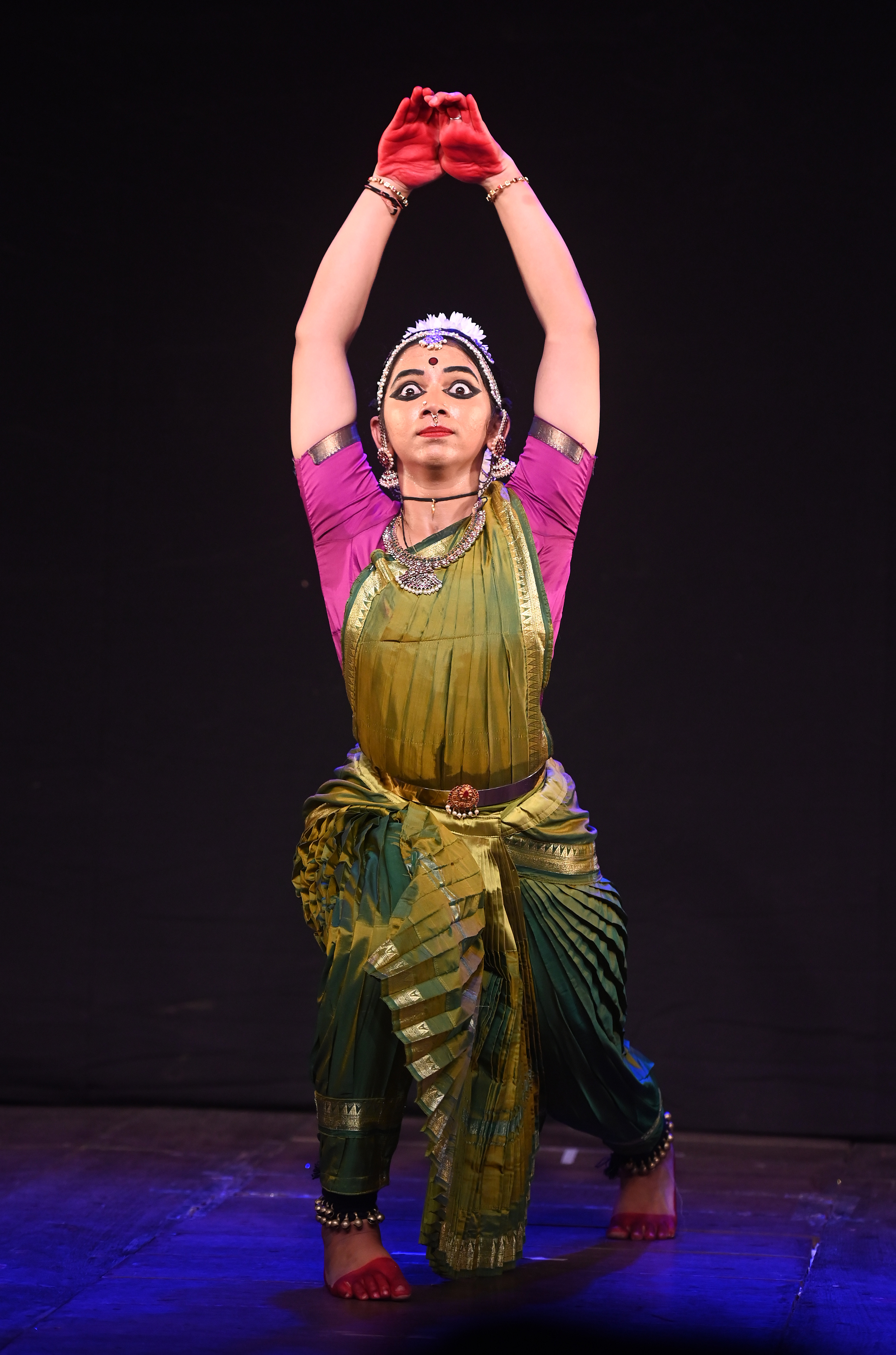 ಯುವ ನೃತ್ಯೋತ್ಸವದಲ್ಲಿ ಕಿನ್ನಿಗೋಳಿಯ ಶ್ರೇಯಾ ಜಿ ಅವರು ಭರತನಾಟ್ಯ ಪ್ರಸ್ತುತಪಡಿಸಿದರು ಪ್ರಜಾವಾಣಿ ಚಿತ್ರ : ಫಕ್ರುದ್ದೀನ್ ಎಚ್