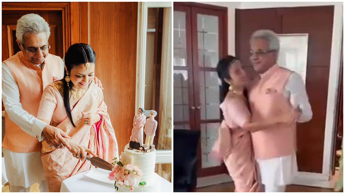 ನವವಿವಾಹಿತ ಜೋಡಿ ಮಹುವಾ–ಪಿನಾಕಿ ಮಿಶ್ರಾರಿಂದ ರಾತ್ ಕೆ ಹಮ್‌ ಸಫರ್ ಹಾಡಿಗೆ ನೃತ್ಯ