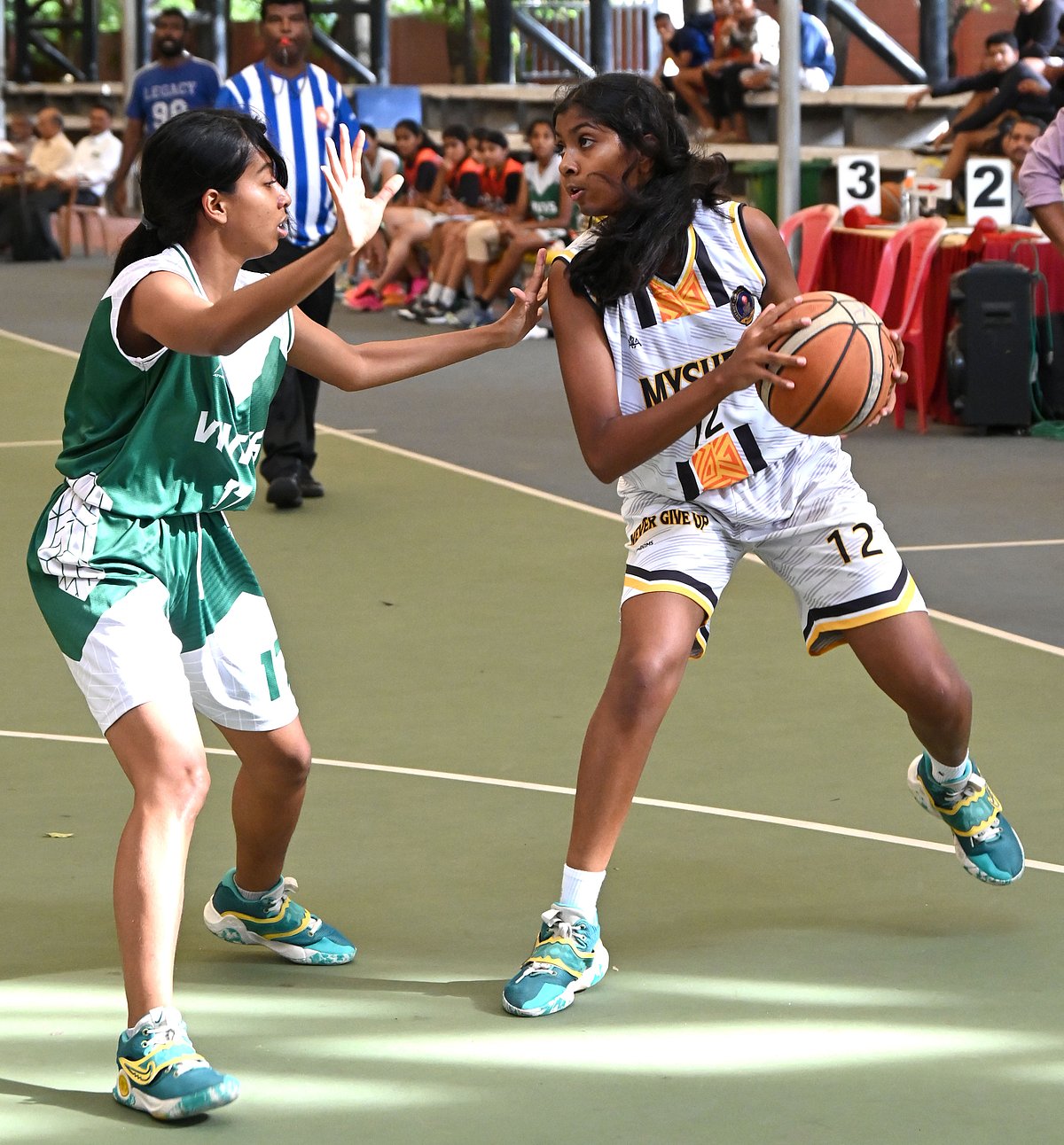 ಬ್ಯಾಸ್ಕೆಟ್‌ಬಾಲ್‌ ಟೂರ್ನಿ: ಮೈಸೂರು ಜಿಲ್ಲೆ ಎ ತಂಡಕ್ಕೆ ಸೋಲು