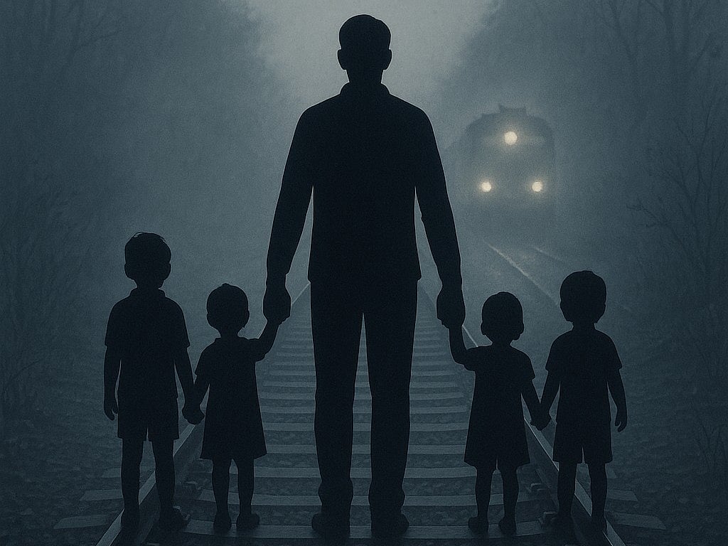 ಅಪ್ಪಾ ಬಿಡು.. ರೈಲಿನ ಮುಂದೆ ಹಾರಿ ನಾಲ್ವರು ಮಕ್ಕಳೊಂದಿಗೆ ತಂದೆ ಆತ್ಮಹತ್ಯೆ!