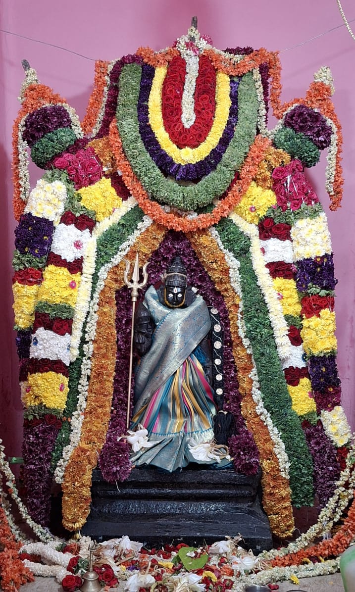 ಕರಗ ಮಹೋತ್ಸವ ಪ್ರಯುಕ್ತ ದೇವರ ಮೂಲ ವಿಗ್ರಹವನ್ನು ವಿಶೇಷವಾಗಿ ಅಲಂಕಾರ ಮಾಡಿದ್ದರು.