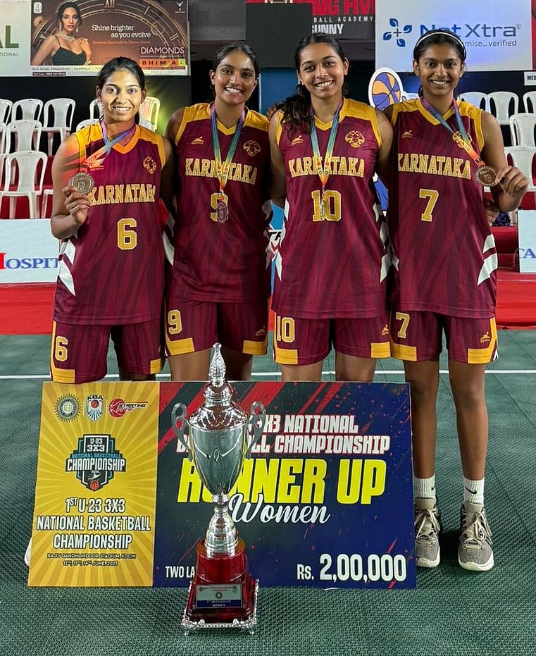 3x3 ರಾಷ್ಟ್ರೀಯ ಮಹಿಳಾ ಬ್ಯಾಸ್ಕೆಟ್‌ಬಾಲ್‌: ಕರ್ನಾಟಕ ರನ್ನರ್ಸ್‌ ಅಪ್‌