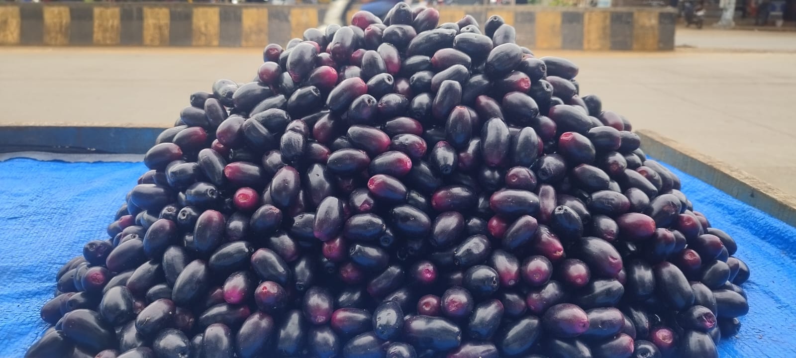 ನಗರದಲ್ಲಿ ಮಾರಾಟಕ್ಕಿಟ್ಟಿರುವ ನೇರಳೆ
