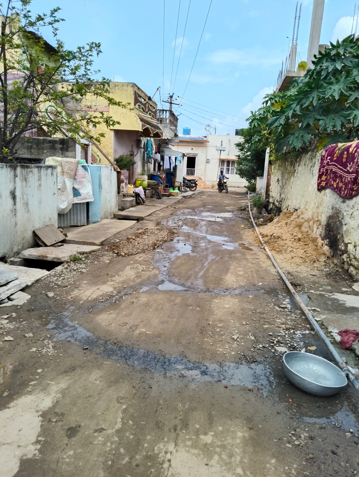ಕೌಜಲಗಿ ಗ್ರಾಮದ ರಸ್ತೆಯ ಸ್ಥಿತಿ