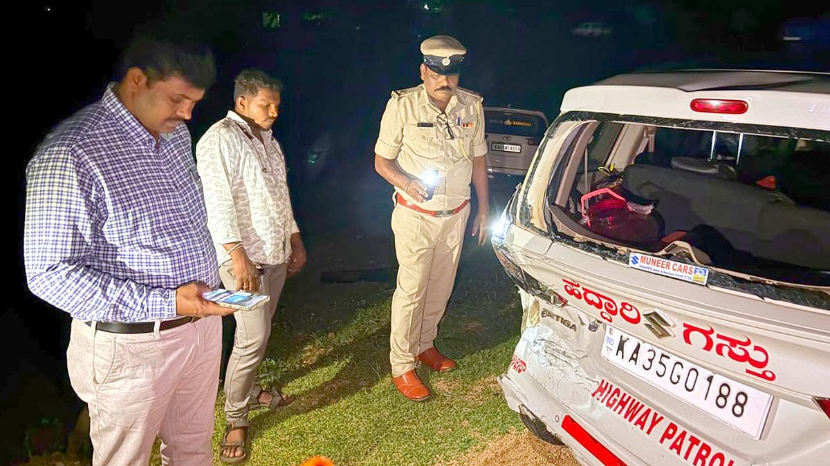 ಶಿವರಾಜ್ ತಂಗಡಗಿ ಬೆಂಗಾವಲು ವಾಹನ ಡಿಕ್ಕಿ: ಹೆದ್ದಾರಿ ಗಸ್ತು ವಾಹನದ ಎಎಸ್‌ಐಗೆ ಗಾಯ