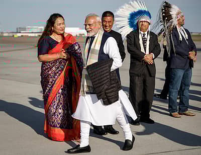 ಕೆನಡಾದ ಕನನಾಸ್ಕಿಸ್‌ನಲ್ಲಿ ನಡೆಯುತ್ತಿರುವ 51ನೇ ‘ಜಿ7’ ರಾಷ್ಟ್ರಗಳ ಶೃಂಗಸಭೆಯಲ್ಲಿ ಭಾಗವಹಿಸಲು ಪ್ರಧಾನಿ ನರೇಂದ್ರ ಮೋದಿ ಆಗಮಿಸಿದರು.