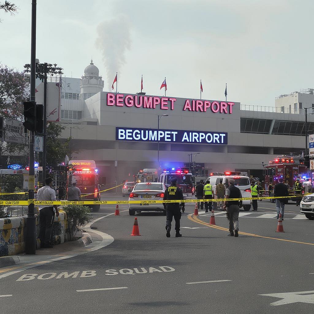 ಹೈದರಾಬಾದ್‌ನ ಬೇಗಂಪೇಟ್ ವಿಮಾನ ನಿಲ್ದಾಣಕ್ಕೆ ಹುಸಿ ಬಾಂಬ್ ಕರೆ

