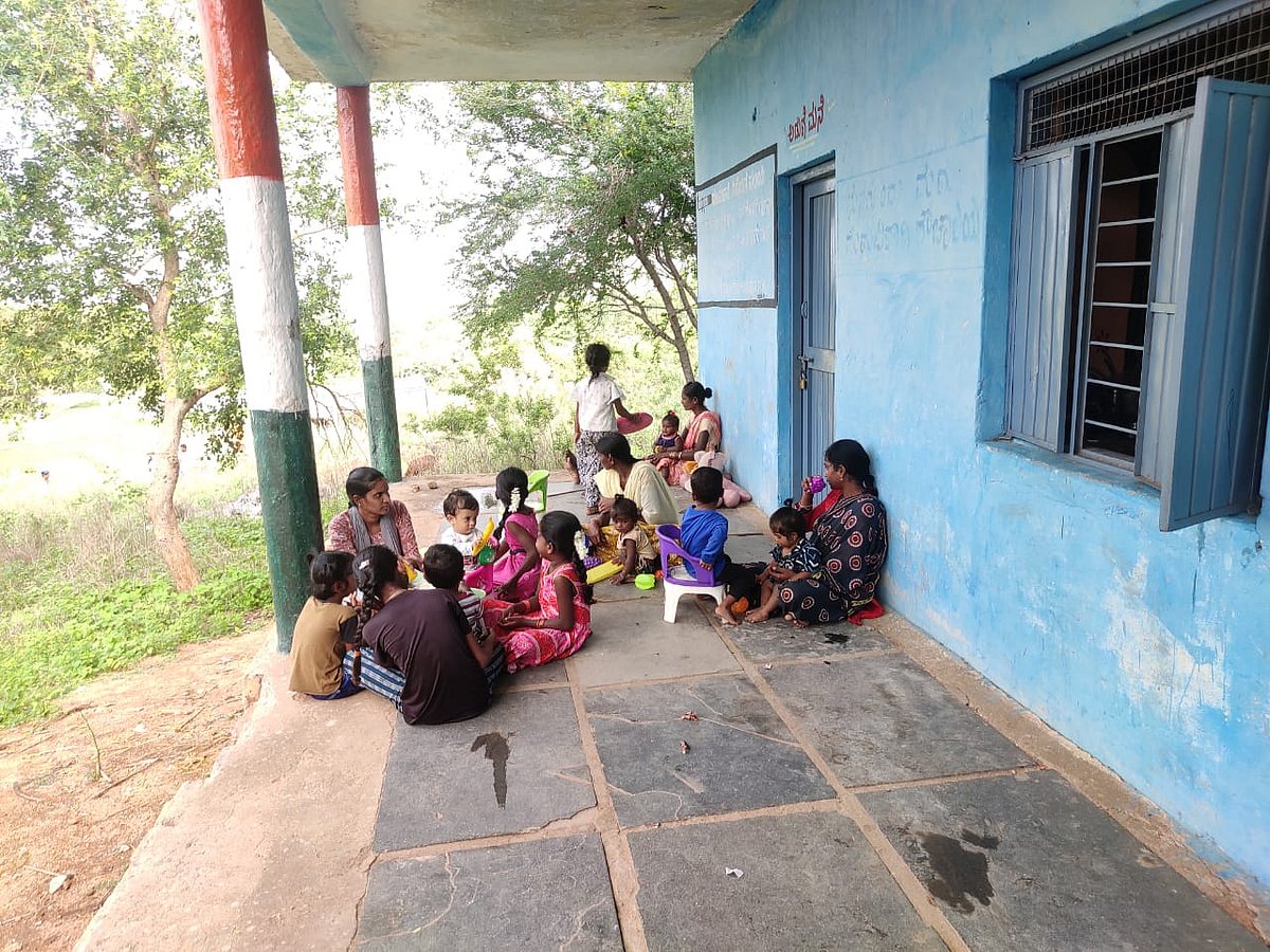 ಗಂಗಾವತಿ: ಆರೈಕೆಗೆ ಸೂಕ್ತವಿಲ್ಲ ‘ಕರಿಯಮ್ಮನಗಡ್ಡೆ’ ಕೂಸಿನ ಮನೆ