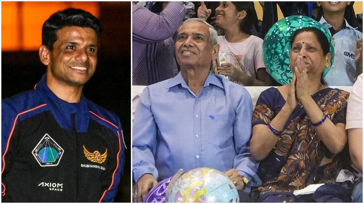 ಶುಭಾಂಶು ಸಾಧನೆಗೆ ತಂದೆಯ ಸಂಭ್ರಮ, ರಾಕೆಟ್‌ನಲ್ಲಿದ್ದ ಮಗನ ಕಂಡು ತಾಯಿ ಭಾವುಕ