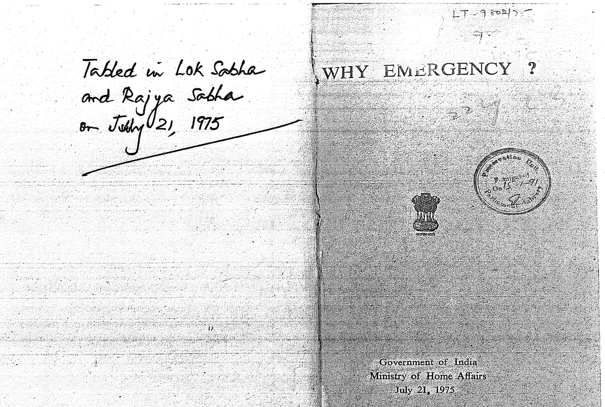 ಸಂವಿಧಾನ ಹಳಿಗೆ ತರಲು ಎಮರ್ಜೆನ್ಸಿ: 1975ರ ಶ್ವೇತಪತ್ರ ಬಿಡುಗಡೆ ಮಾಡಿದ ಕಾಂಗ್ರೆಸ್